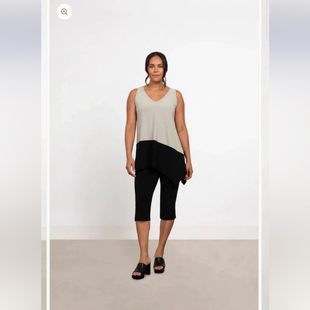 NWT Colour Block Reversible Angle Tank Top 21197CB - Sympli - Picture 2 of 7